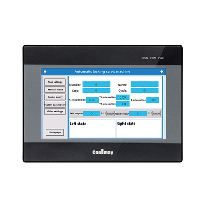 QM3G-70FH HMI Interface With PLC 32 Bit CPU 408 MHZ 7 Inch 800x480 Resolution Pixels